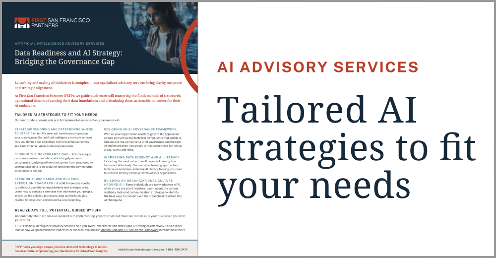 AI Advisory Services info sheet