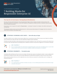 FSFP AI Governance Playbook: 7 Building Blocks for Responsible Enterprise AI
