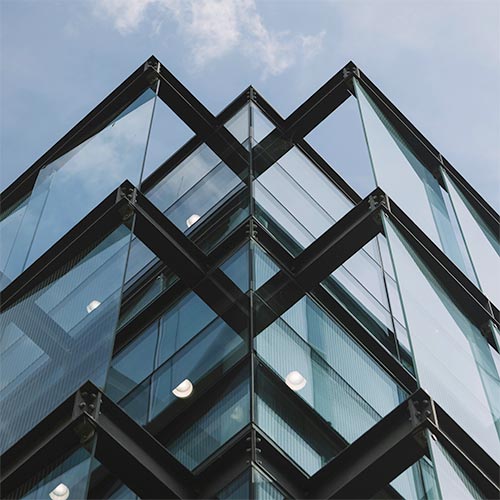 Modern building structure representing scalable data architecture services for enterprise organizations