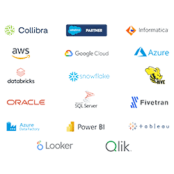 technology partners logo set