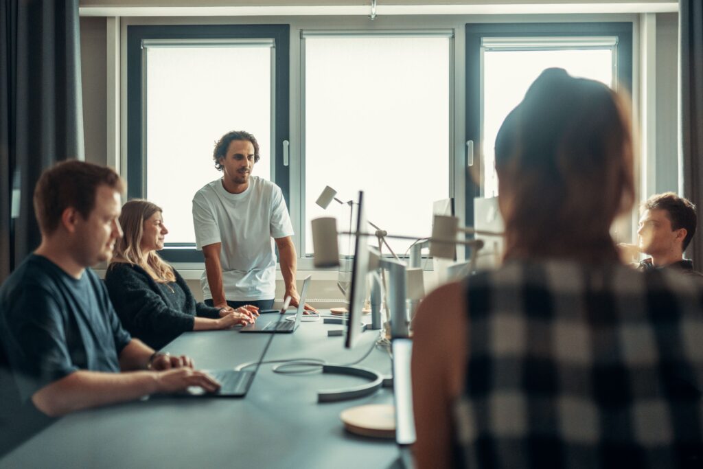 Coworkers in office 